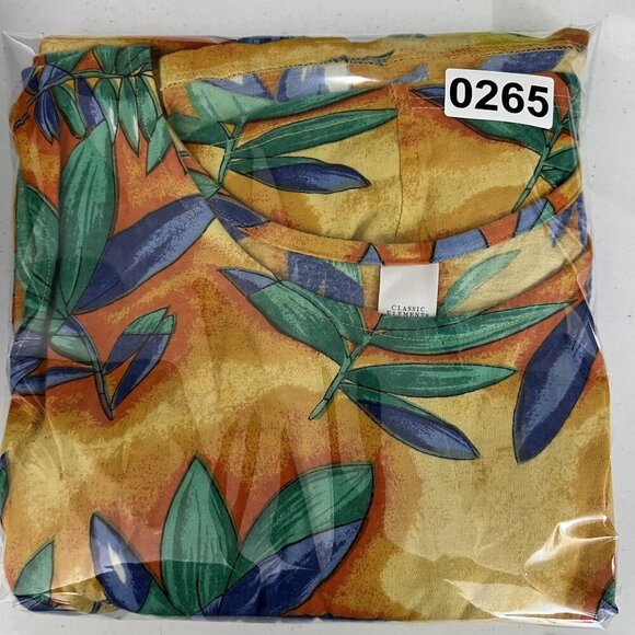 3X Tropical Sleeveless Summer Dress Comfy Flowy Vacation By Classic Elements - Picture 10 of 10